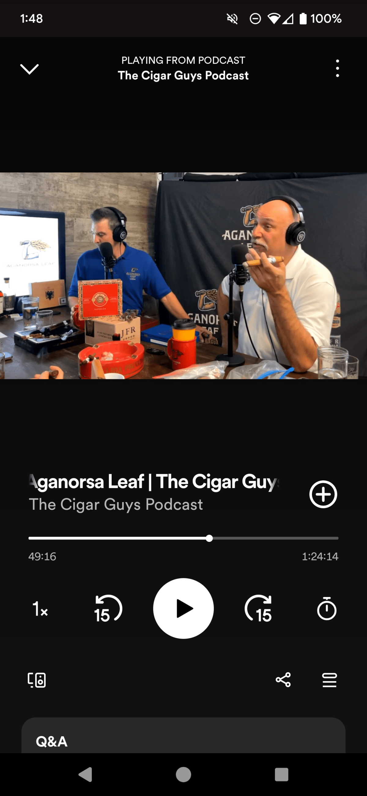 The Cigar Guys podcast on Spotify for mobile