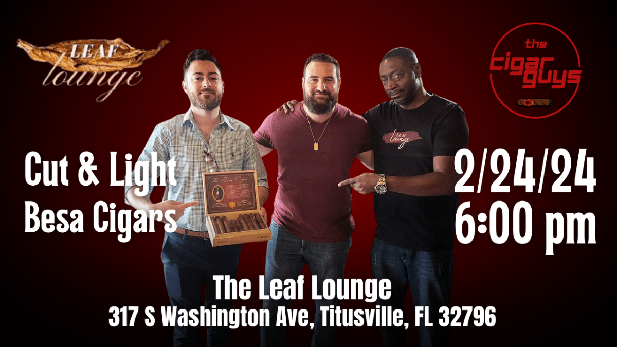 Besa Cigar Cut and Light: A Night of Elegance at The Leaf Lounge