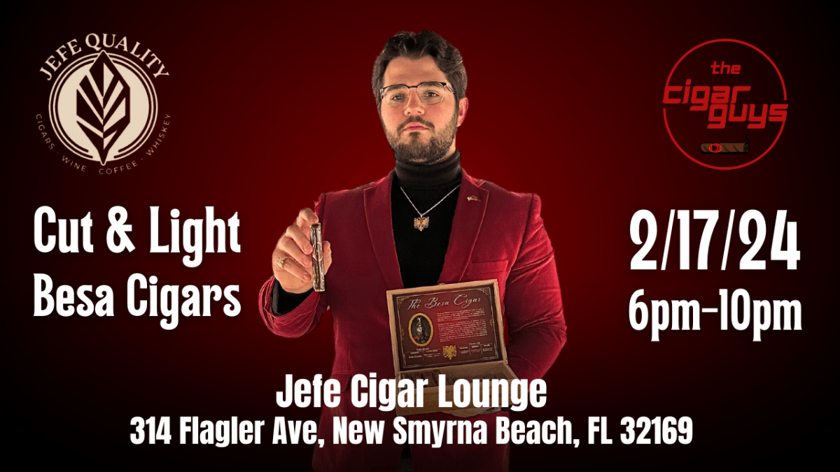 Experience the Elegance: Besa Cigar Cut and Light at Jefe Cigar Lounge