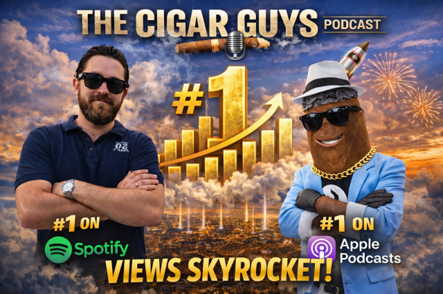 The Cigar Guys Podcast: Views Skyrocket After Securing #1 Ranking on Spotify and Apple Podcasts