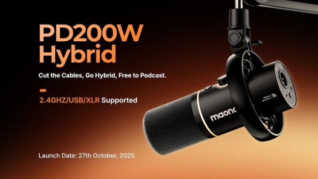 Maono PD200W: The Ultimate Wireless & XLR Podcast Mic for Mobile Livestreams & Pro Setups